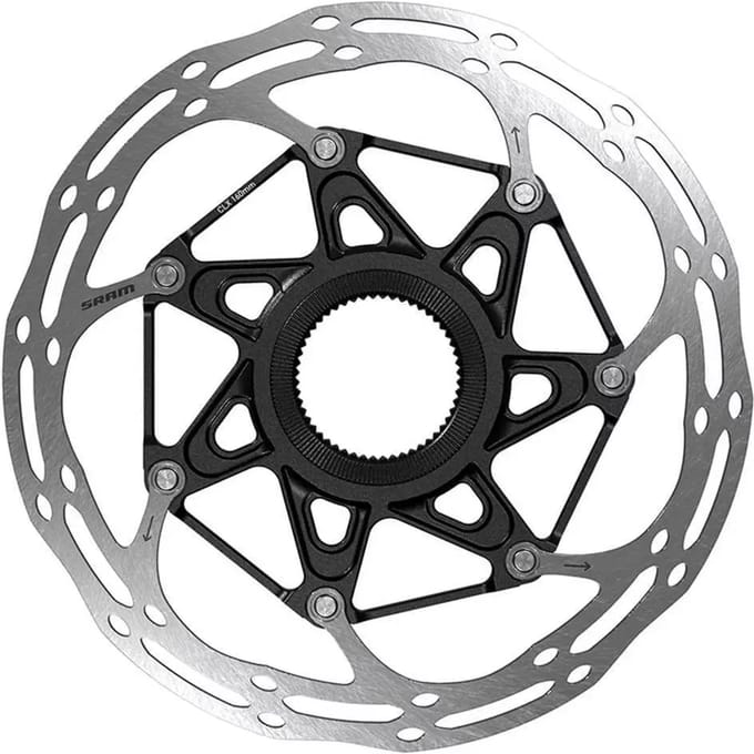 Schijven Sram Rotor Centerline 2P Centerlock 180Mm Black Rounded