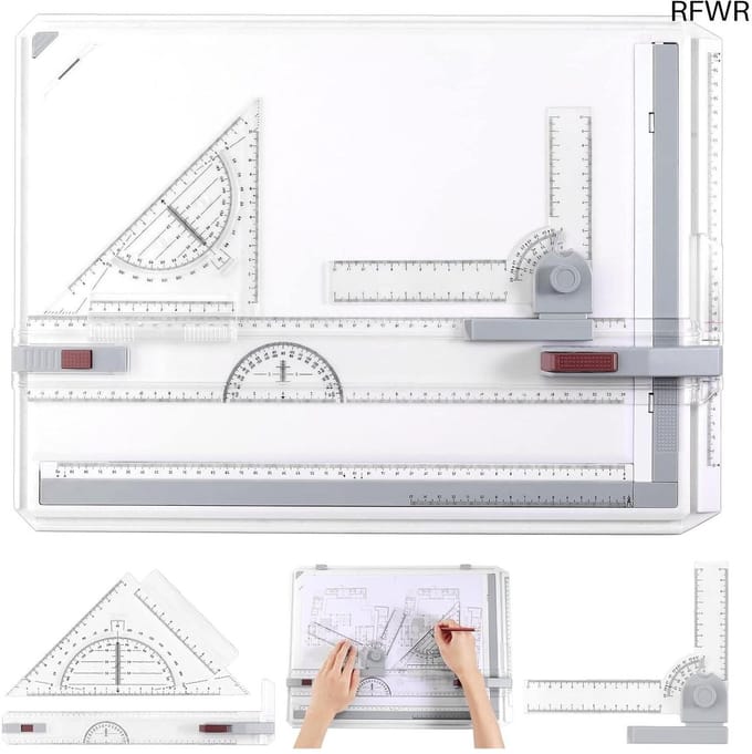 RFWR® Multifunctioneel A3 Tekenbord en Tekentafel voor Studenten en Ontwerpers