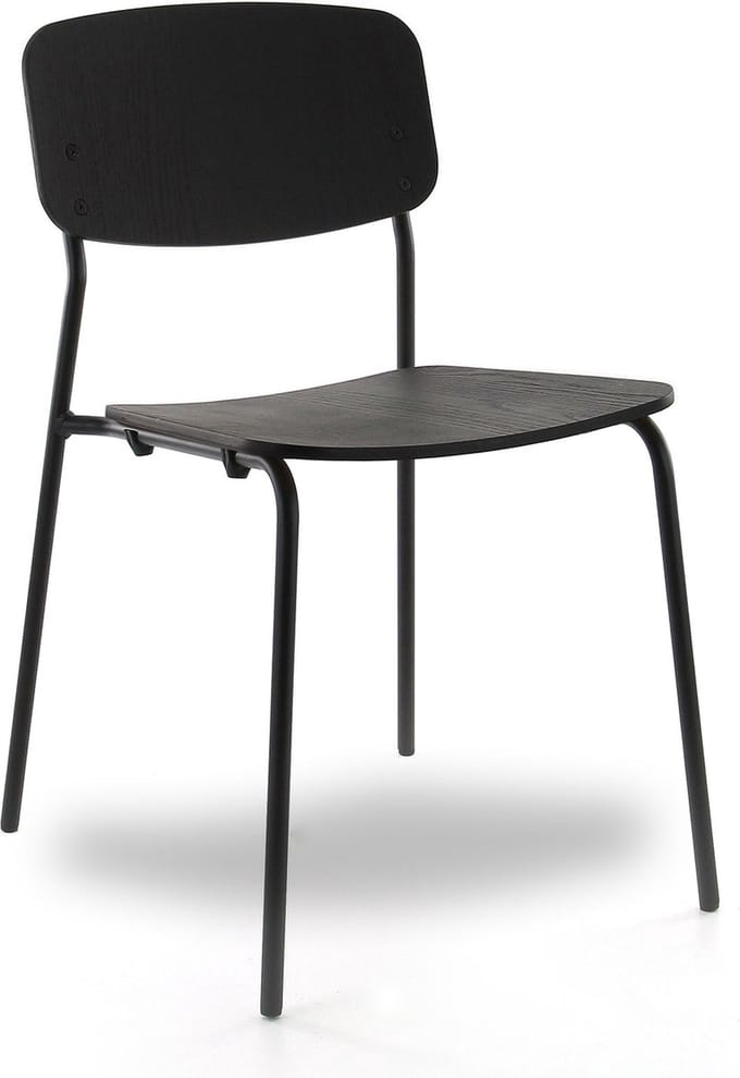 Workliving Bianca Eetkamerstoel - Houten Design Zwart Eiken