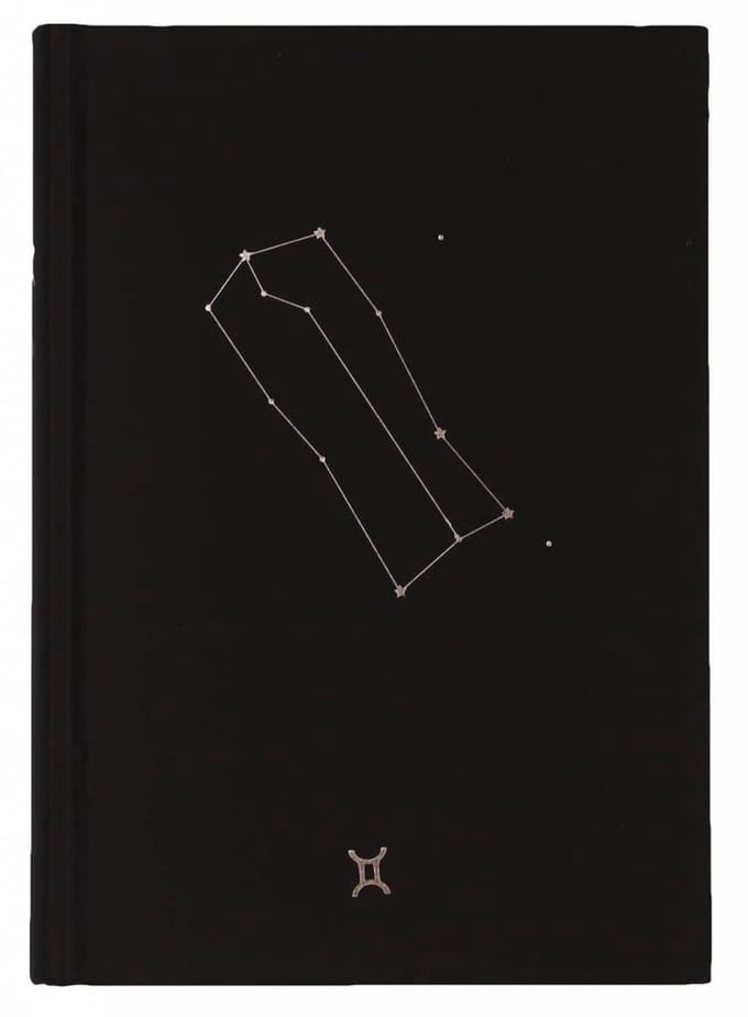 D6053-03 Dreamnotes notitieboek sterrenbeeld: tweelingen 19 x 13,5 cm
