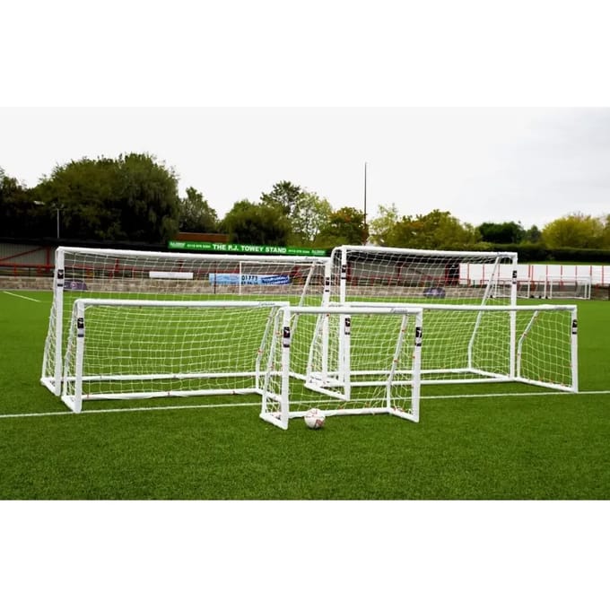 Precision Voetbaldoelnet Match 365 X 121 Cm Polyester Wit