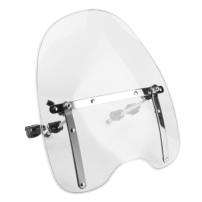Universele Motorfiets Windscherm 22‑25mm Stuurbevestiging Transparent white