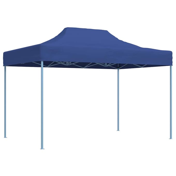 vidaXL - Partytent - inklapbaar - 3x4 - m - staal - blauw