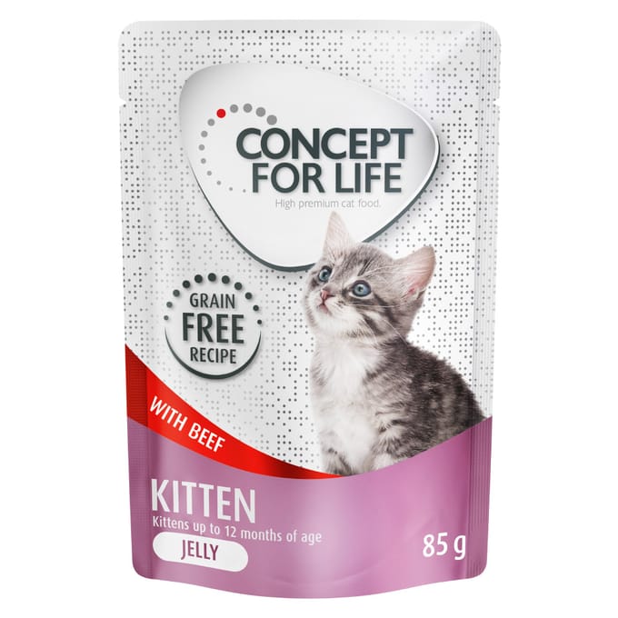 Concept for Life Kitten rund graanvrij – in gelei Kattenvoer - 48 x 85 g