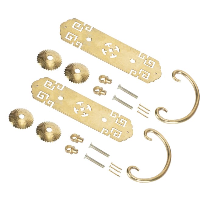 2 Sets Chinese Stijl Handvat Antiek Horizontaal Lade Boekenstandaard Garderobekast Deurhandvat