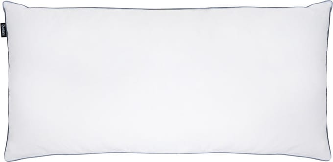 TEIDE - Hoofdkussen 3 vakken - Wit - 40 x 80 cm - Laag - Eendenveren