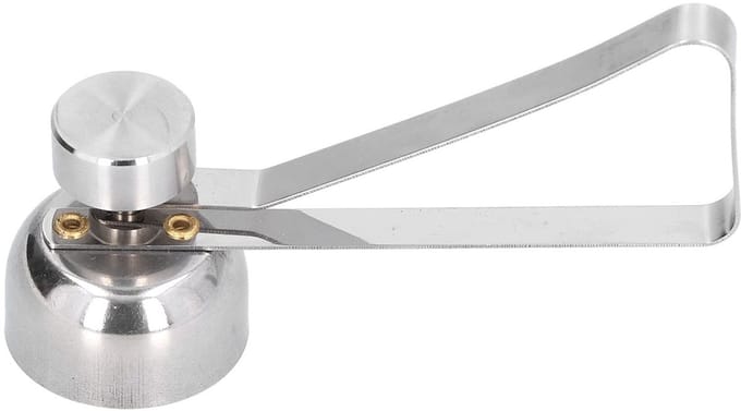Cosensi- Eierkraker RVS - Eieropener - Eierschaalverwijderaar - Zilver - 9,5x3,6x3,2cm - Lichtgewicht 57g - Eierscheider