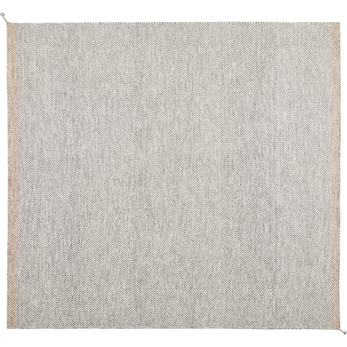 Muuto Ply vloerkleed - zwart-wit - 280 x 280 cm