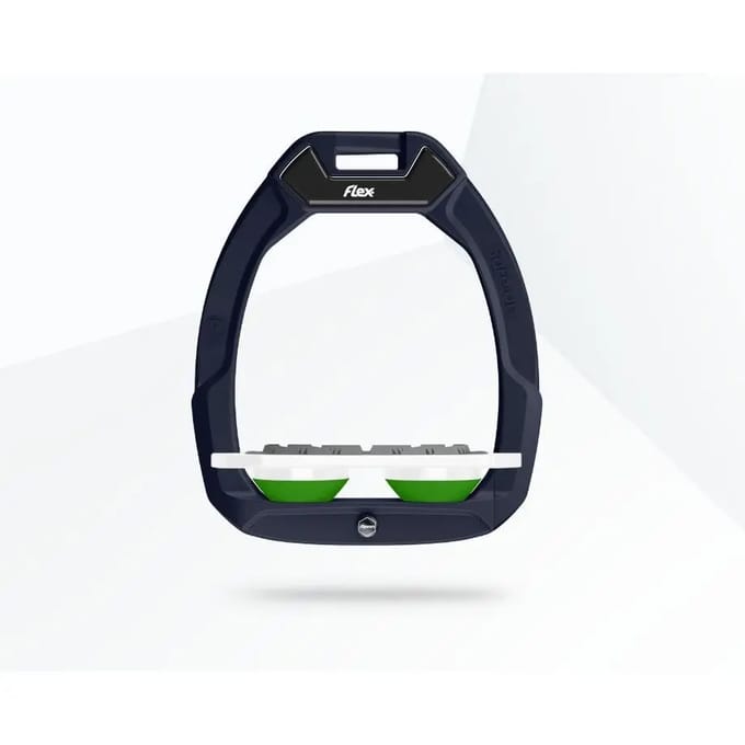 Veiligheidsstijgbeugels Plat Grip Rood/Wit/Groen Flex-On Safe-On