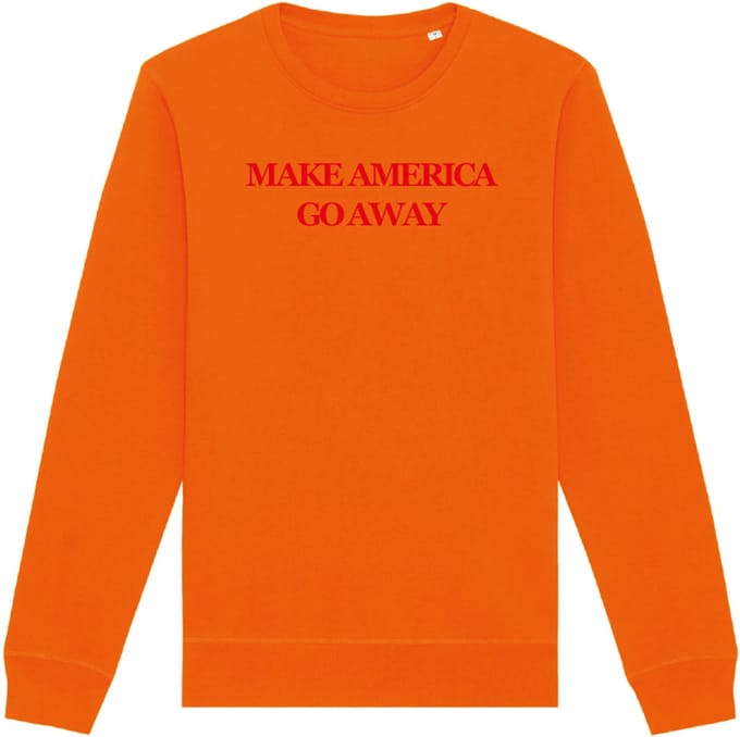 Make America go away (MAGA) - sweater - oranje | rood - S