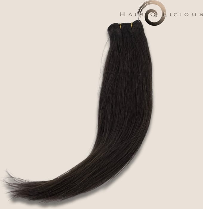 Machine Weft | 100 gram | 50 cm | Kleur Dark Grey