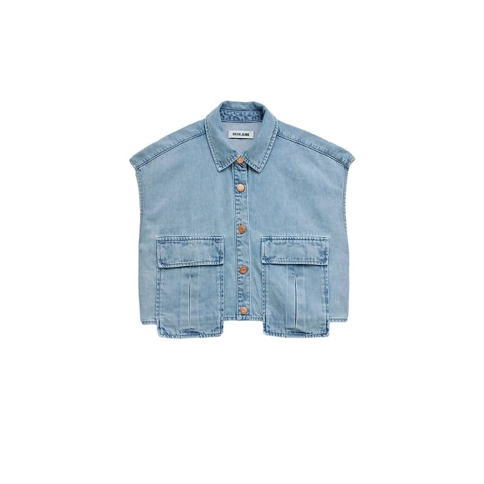 Lichtdenim Blouse Dames Salsa Jeans
