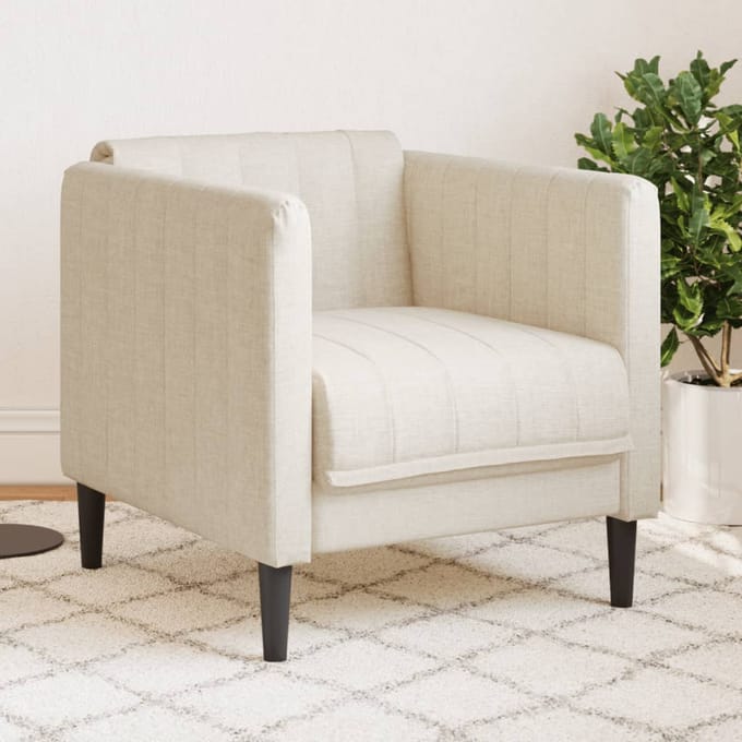 vidaXL - Fauteuil - linnen