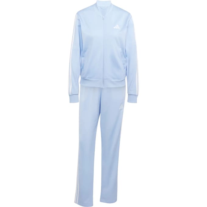 Adidas Essentials 3 Stripes Trainingspak Blauw S Vrouw
