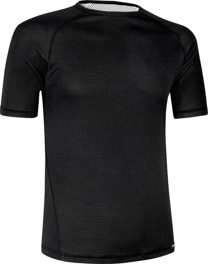 GripGrab - Ride Thermal Korte Mouw Fiets Base Layer Ondershirt Zweethemd - Zwart - Unisex - Maat S