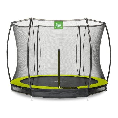 EXIT Silhouette Trampoline ø305cm - met Veiligheidsnet - Inground - Rond - Voor Kinderen - Groen