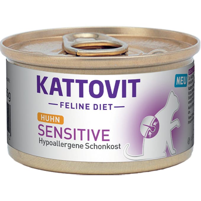 Kattovit - Feline Dieet Dose Sensitive 12x85g - Kip
