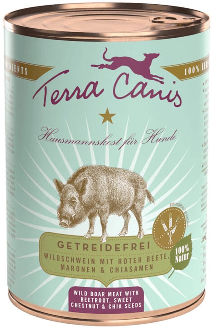Terra Canis - Graanvrije Menu's - Wild Zwijn - 6 x 400 g