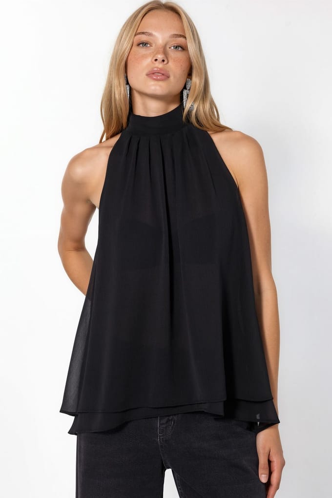 Halternek Mouwloze Blouse