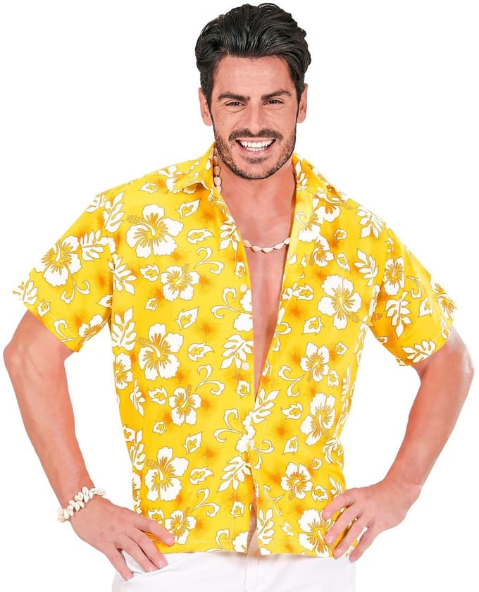 Hawaii shirt geel tropical Danny