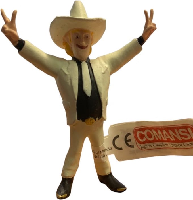 Capture the flag - Speelfiguur - Taarttopper - Space Cowboy - Carson  - In wit kostuum - 8 cm