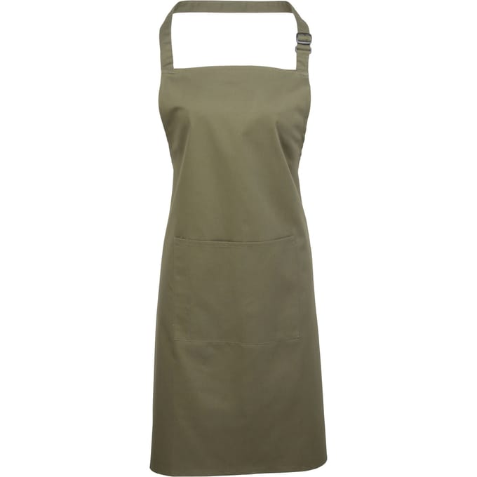 Premier Dames/Dames Kleuren Bipschort Met Zak / Werkkleding (Olijf)