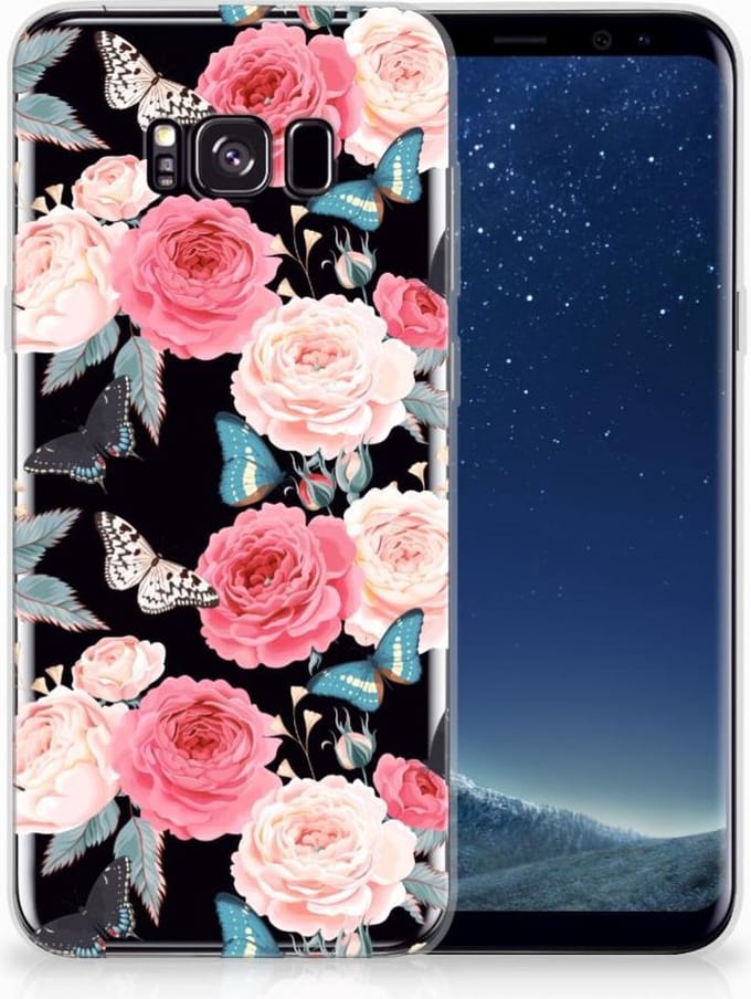 Samsung Galaxy S8 Plus TPU Case Butterfly Roses