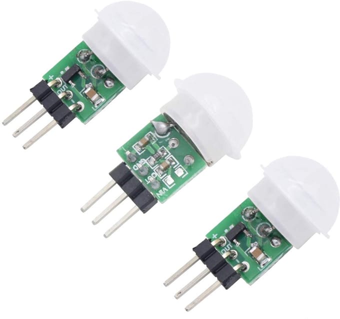 Mini Pyroelectric PIR Beweging Sensor Module - Infrarood Detectie 3 Stuks