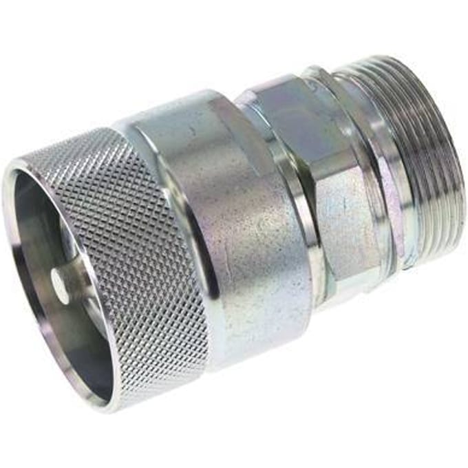 Stalen DN 25 Hydraulische Koppeling Insteeknippel 35 mm L Knelring ISO 8434-1 D M48 x 3