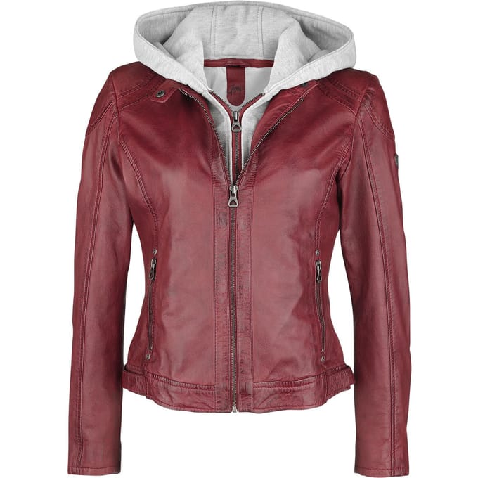 Mauritius Lederen jas - Angy S18 LAMAS - M - voor Vrouwen - rood