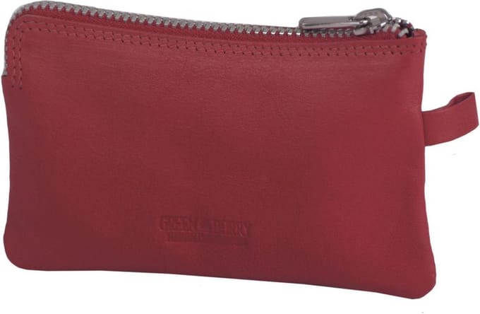 Greenburry Sponsachtig Sleuteletui Leer 11,5 cm - red