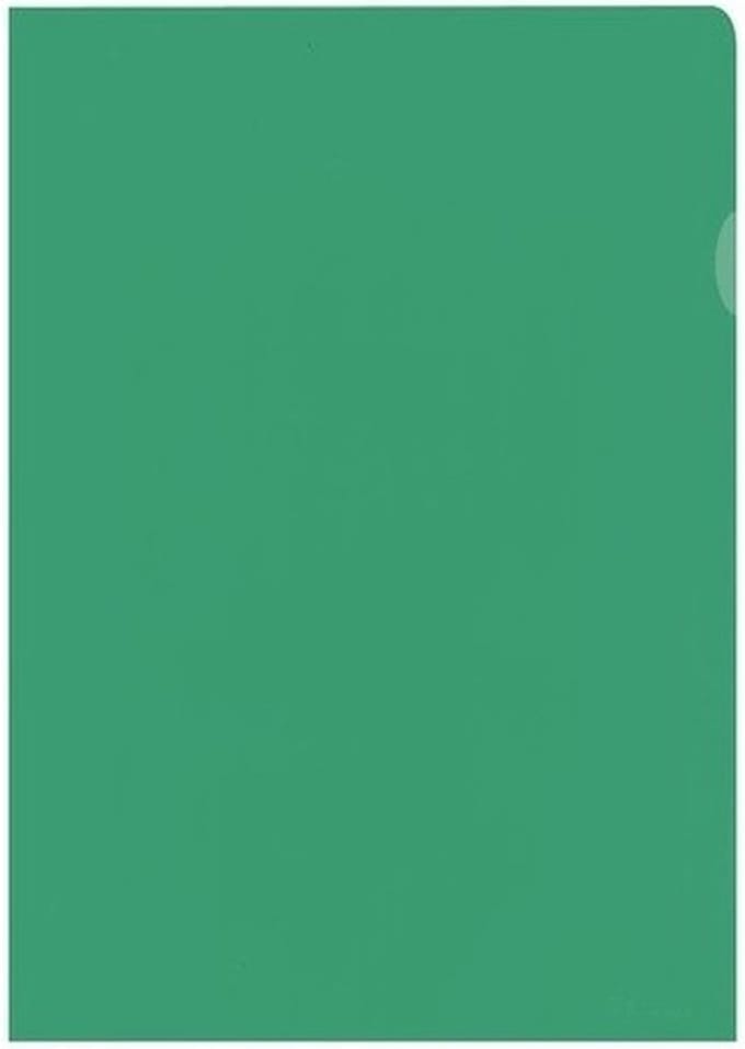 Kangaro L-map - A4 - PP 120 micron - groen transparant - 10 stuks