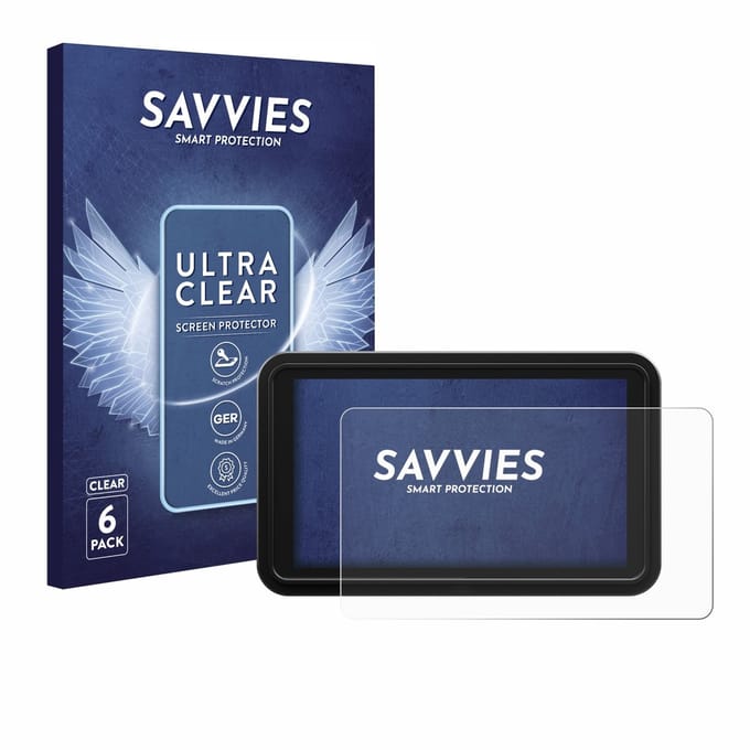 Savvies - Screenprotector voor Atomos Shinobi 2 - Folie Beschermfolie transparant 6 Stuks