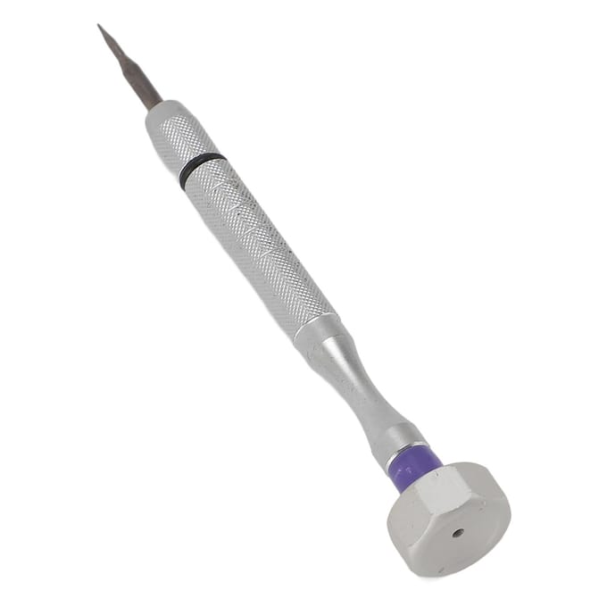 Brilreparatieschroevendraaier Metaal Multifunctioneel Precisie Draagbaar Brilschroevendraaier voor Horloge white