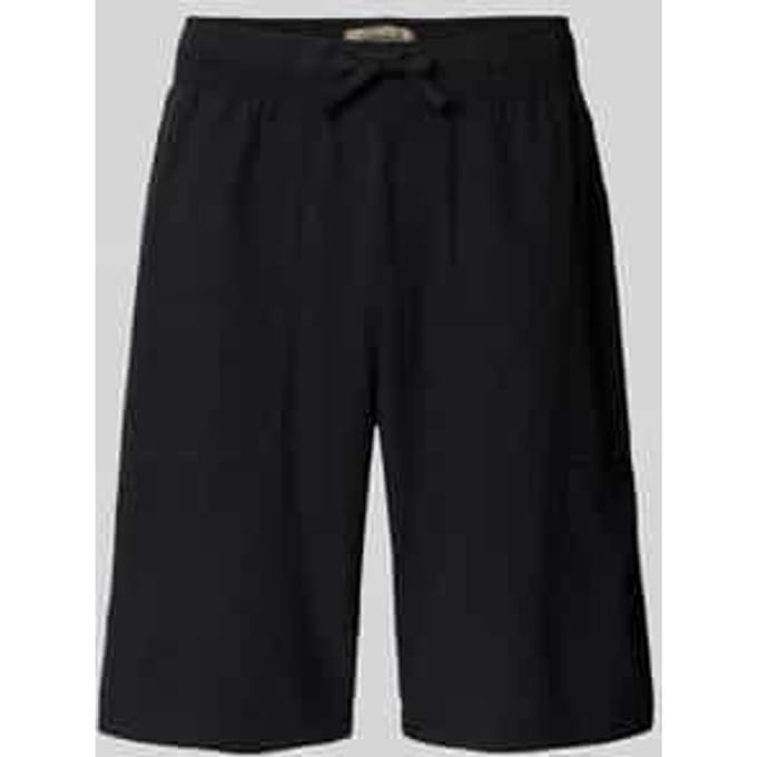 Korte regular fit broek met elastische band, model 'MORGAN'