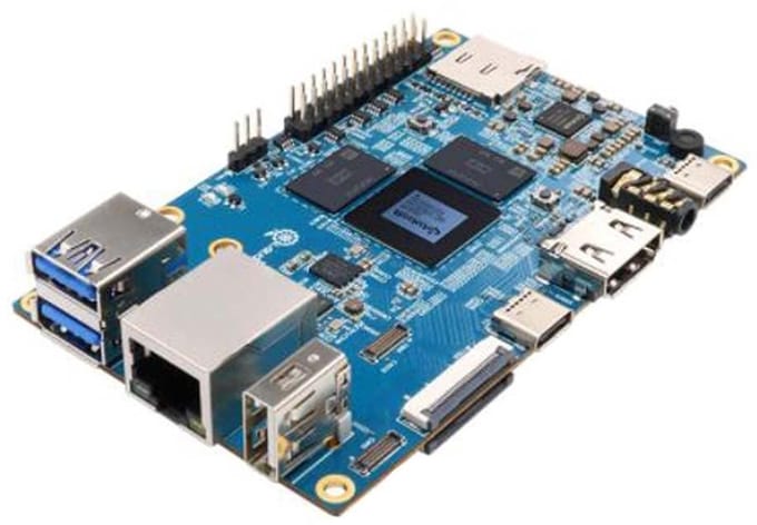 Enkele Raad Computer - Mini PC Module - Ontwikkeling Projecten - RK3588S Processor - 100x62mm - Oranje