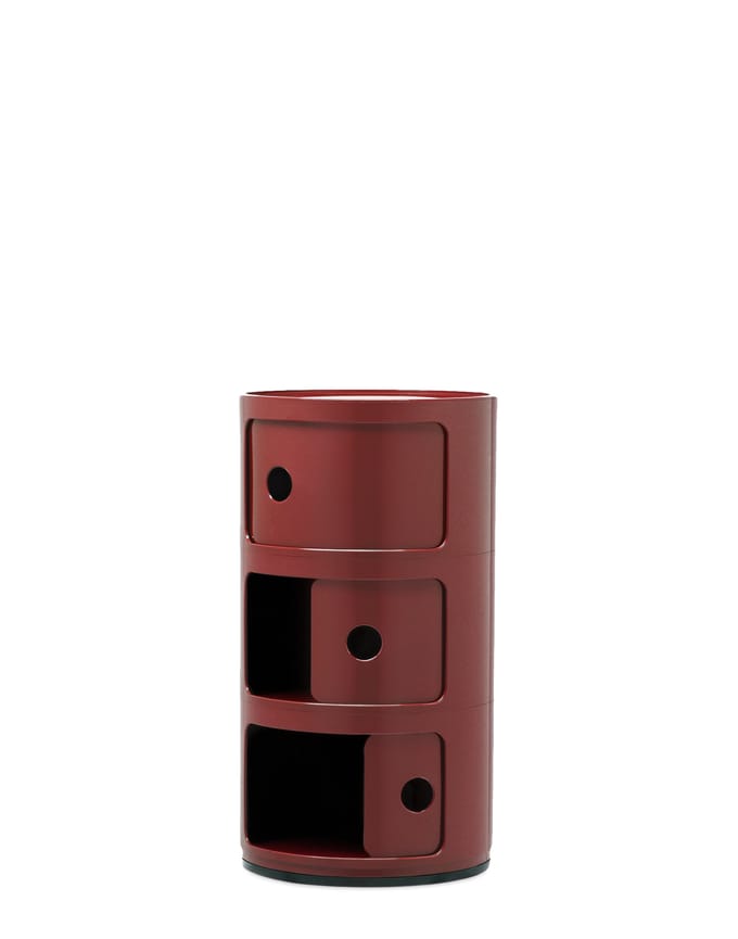 Kartell Componibili container - 3 elementen - burgundy