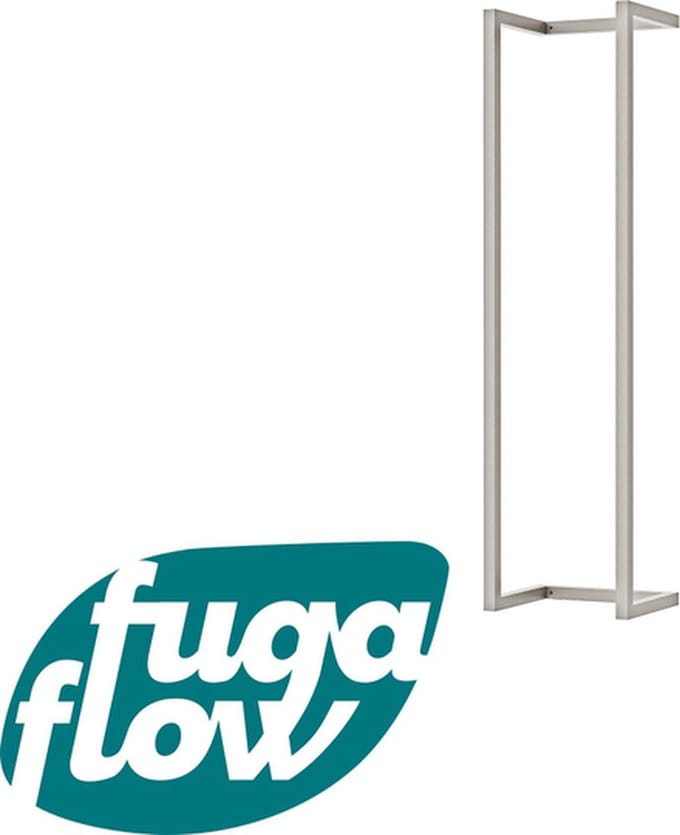 FugaFlow Eccelente Acces Handdoekrek - 95x25x20cm - Geborsteld RVS