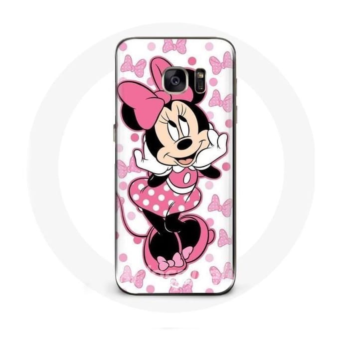 Coque - Minnie Mouse - Samsung Galaxy S7 - Dessin animé - Protection - Souple rose