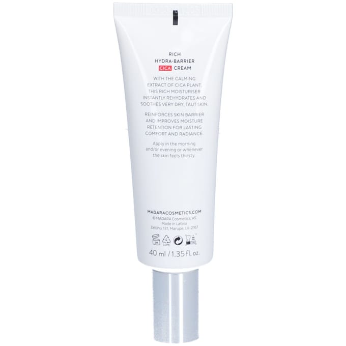 MÁDARA Verzorging Rich Hydra-Barrier CICA Cream Gezichtscrème Dames 40 ml