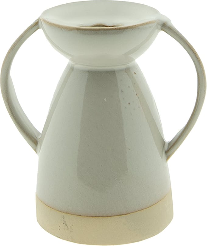 Clayre & Eef Kandelaar 9 cm Beige Porselein