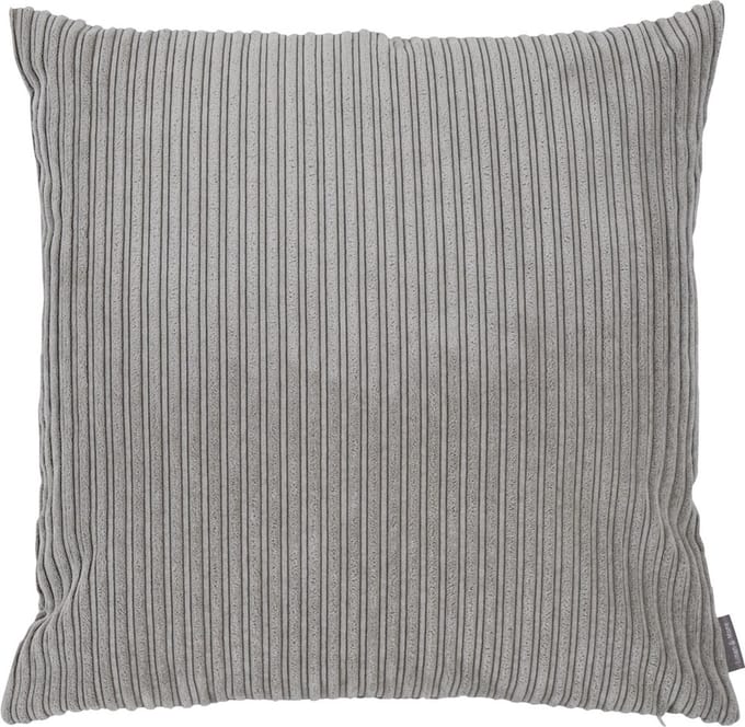 Duke Velvet Rib kussen grijs 45x45cm