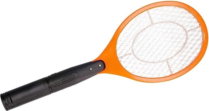 Oranje elektrische vliegenmepper