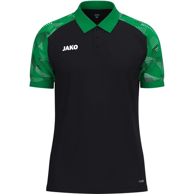 Jako Sonic Polo Heren - Zwart / Groen | Maat: S
