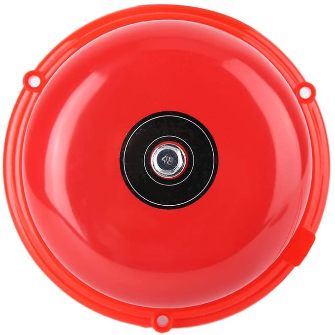 Dailygoody - Brandalarmbel - luide deurbel - 100db geluid - Rood