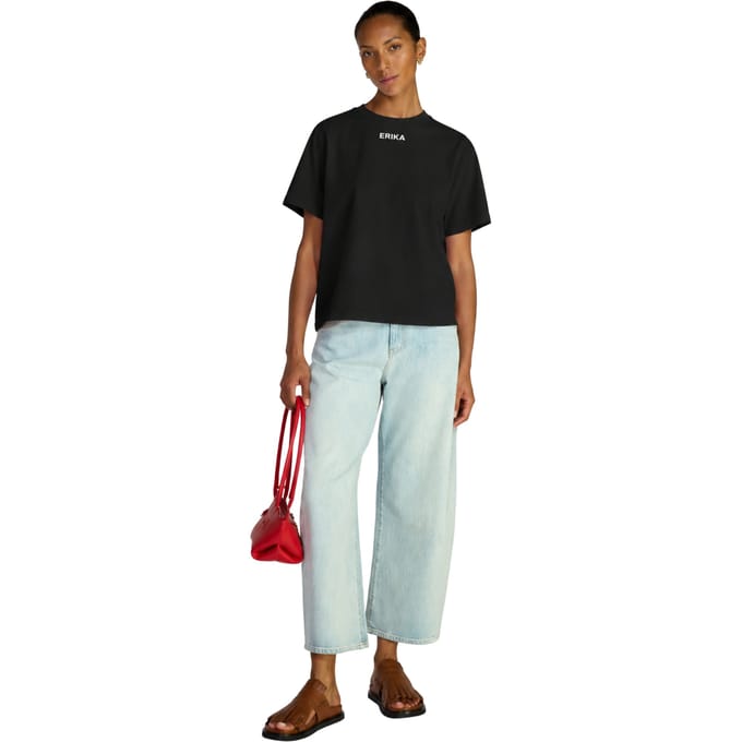 T-shirt met logo Erika Cavallini