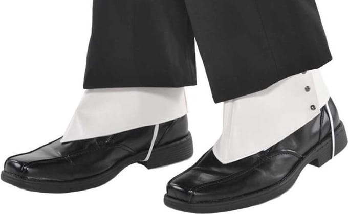 Spats Gangster One-size Polyester Wit