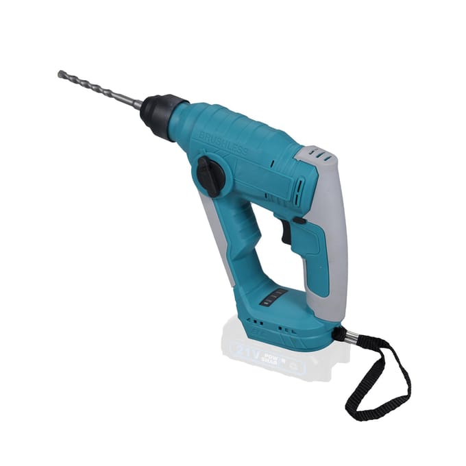 Marteau électrique 700 W 4000 ipm 2,0 J Marteau sans fil sans balais Rotation avant et arrière commutable bleu