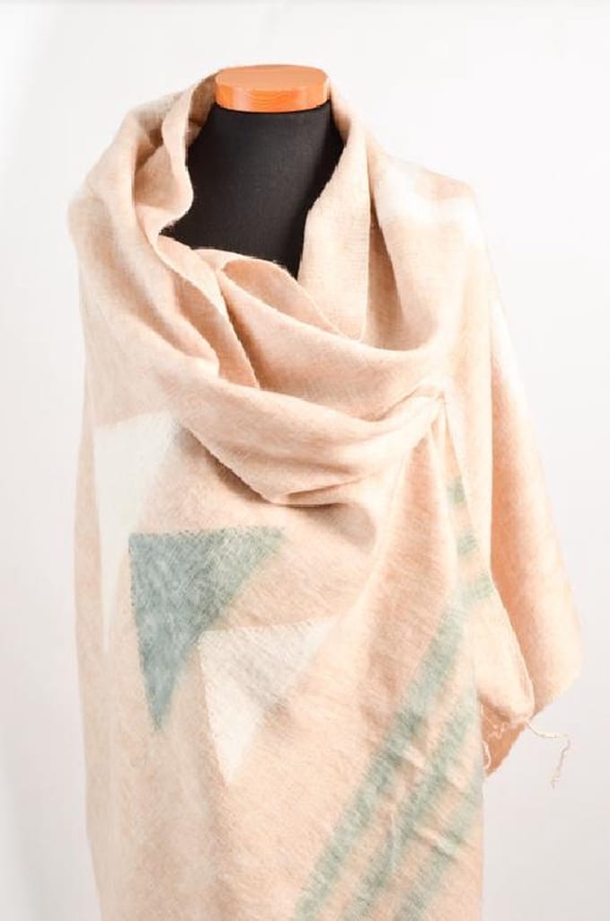 Nepal Aztec sjaal/omslagdoek Sahara Dust
