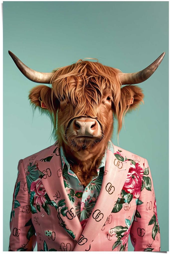 Poster Dressed Highlander - 91,5 x 61 - Papier - REINDERS
